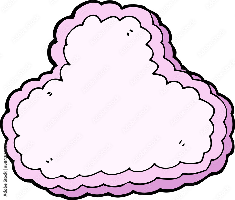 cartoon decorative cloud