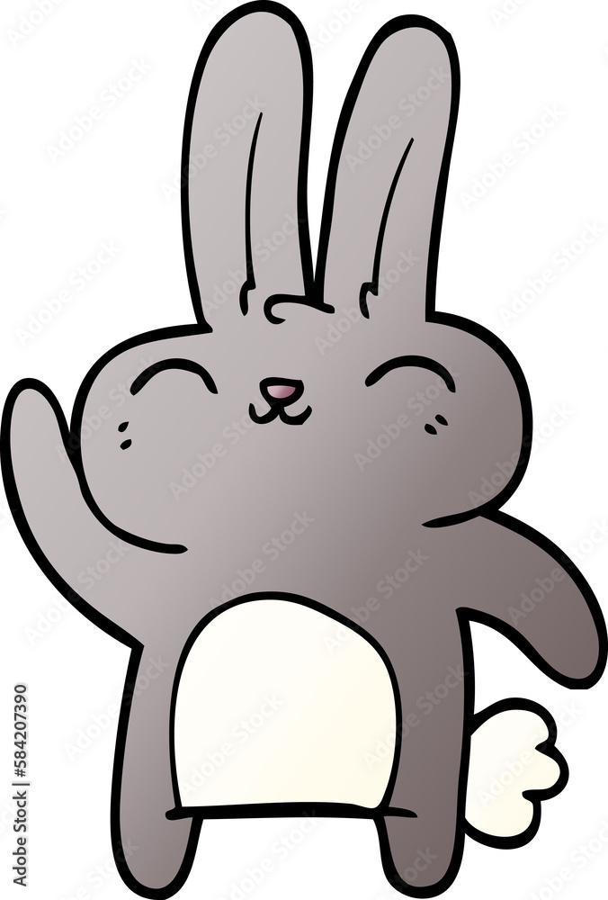 cartoon doodle happy rabbit cartoon doodle happy rabbit