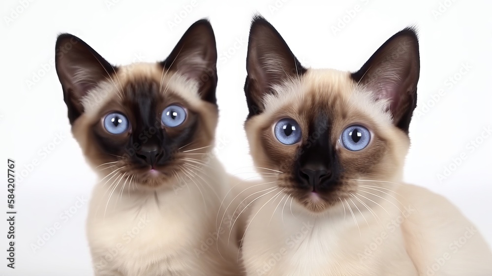 Beautiful Siamese Cats. A Portrait of Grace and Adventure. Beautiful Siamese Cats. A Portrait of Grace and Adventure.