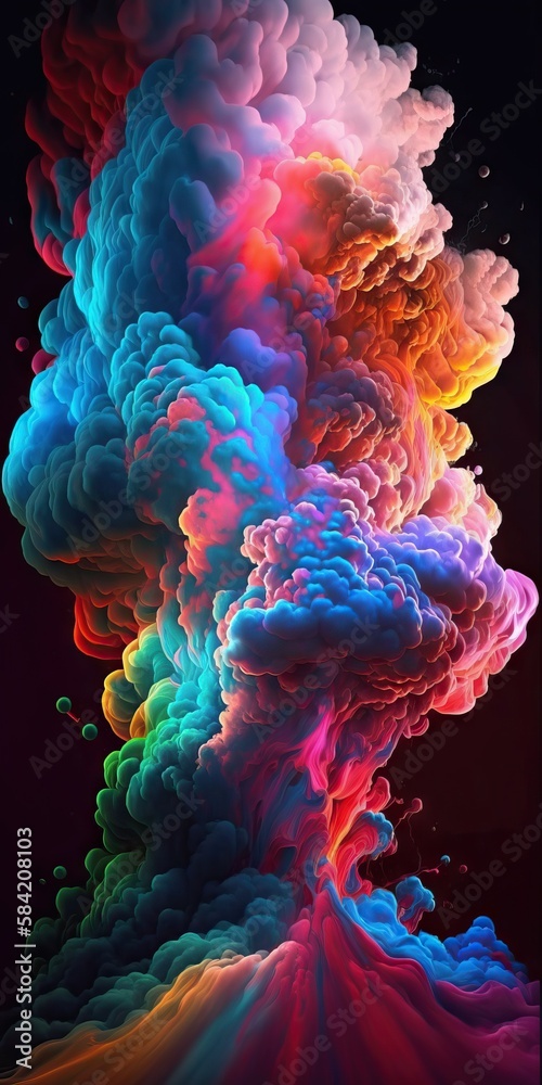 Obraz premium colorful abstract clouds
