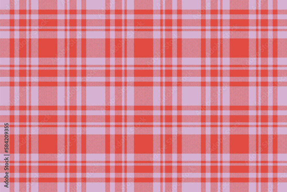 Fototapeta premium Tartan seamless pattern. Plaid fabric check. Textile vector texture background.