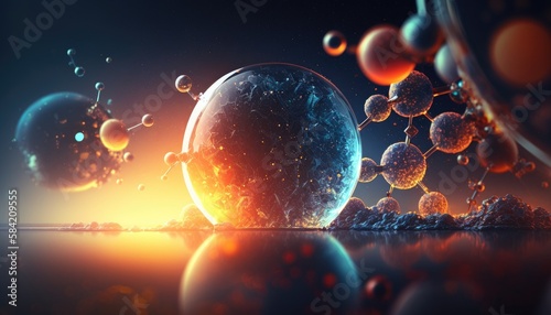 Science abstract background photo