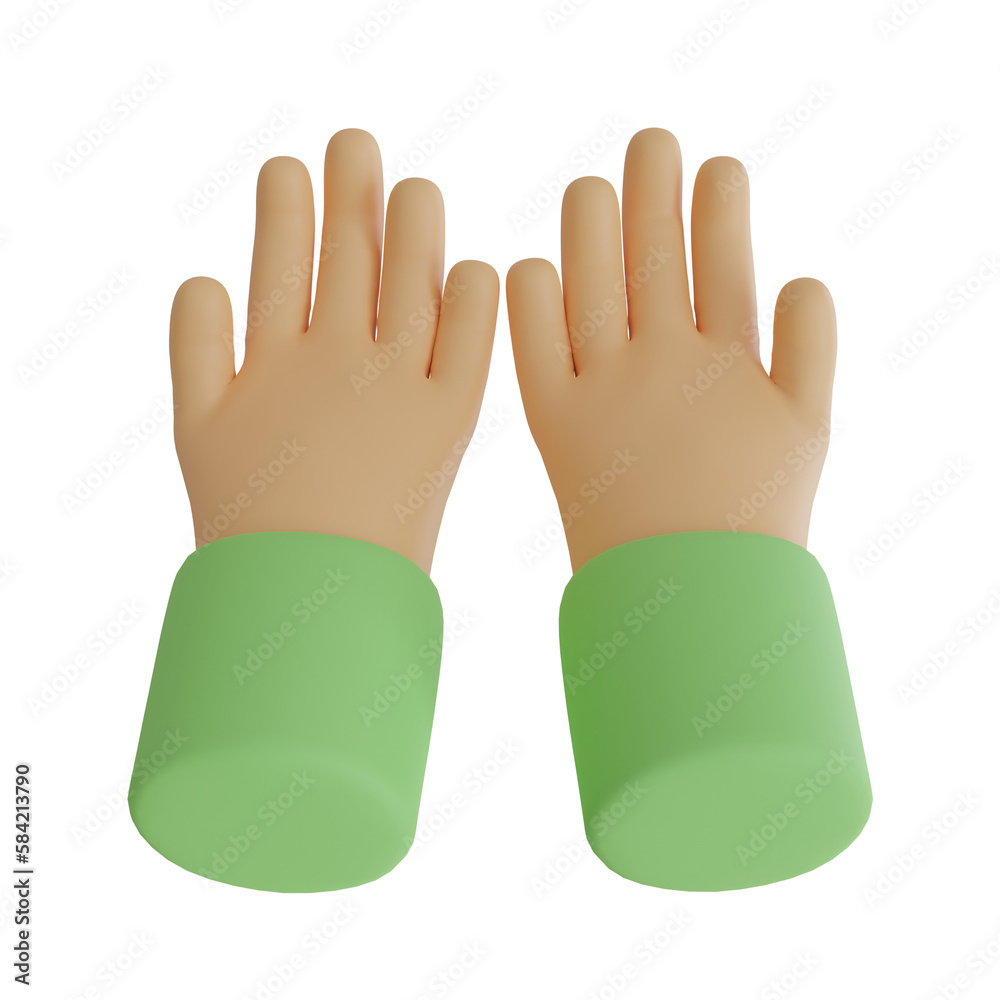 praying hand 3d illustration praying hand 3d illustration
