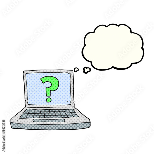 thought bubble cartoon internet search