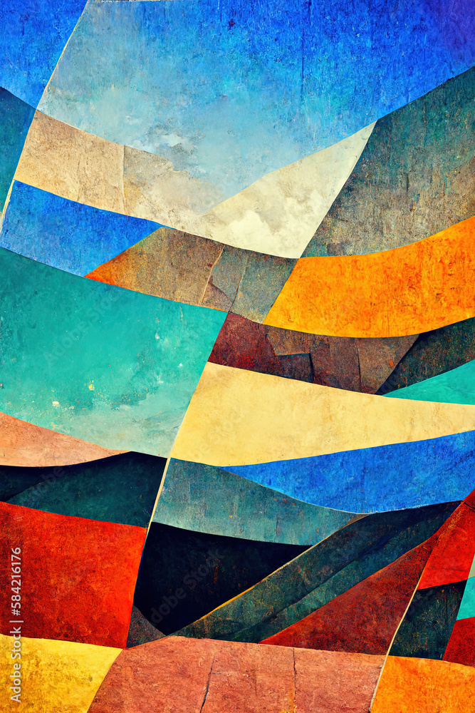 Obraz premium Abstract mosaic, digital art