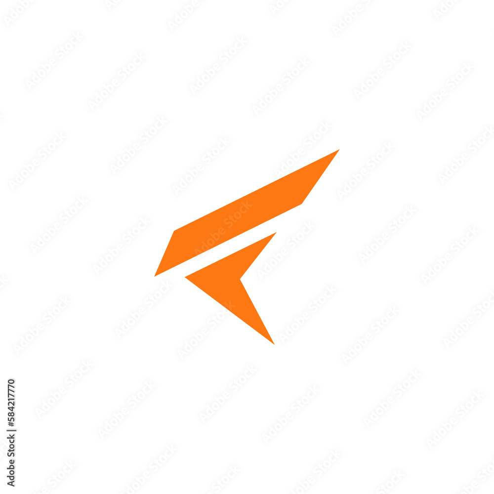 Letter F wing flag logo icon design template elements Letter F wing flag logo icon design template elements
