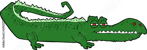 cartoon crocodile