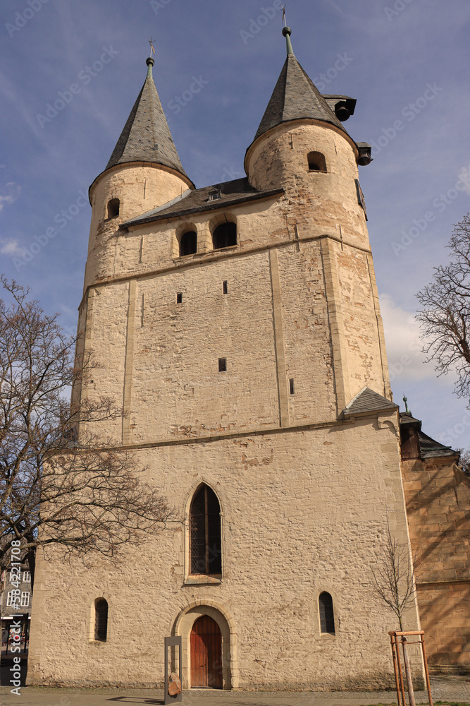 Obraz premium Goslar, Westbau der frühromanischen Jakobikirche