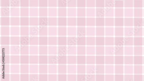 Pink plaid background vector illustration.