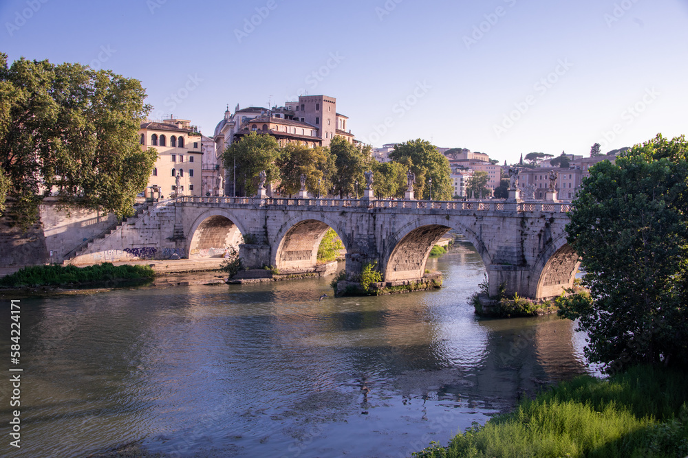 Ponte Sant'Angelo in Rome, Italy