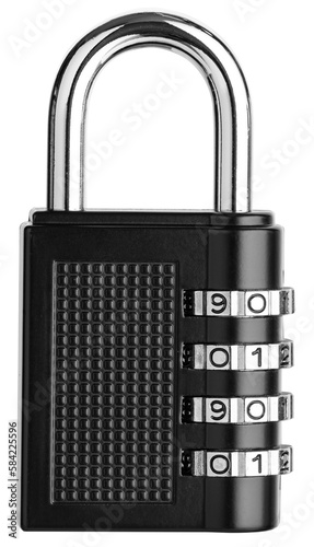 Combination Padlock isolated photo