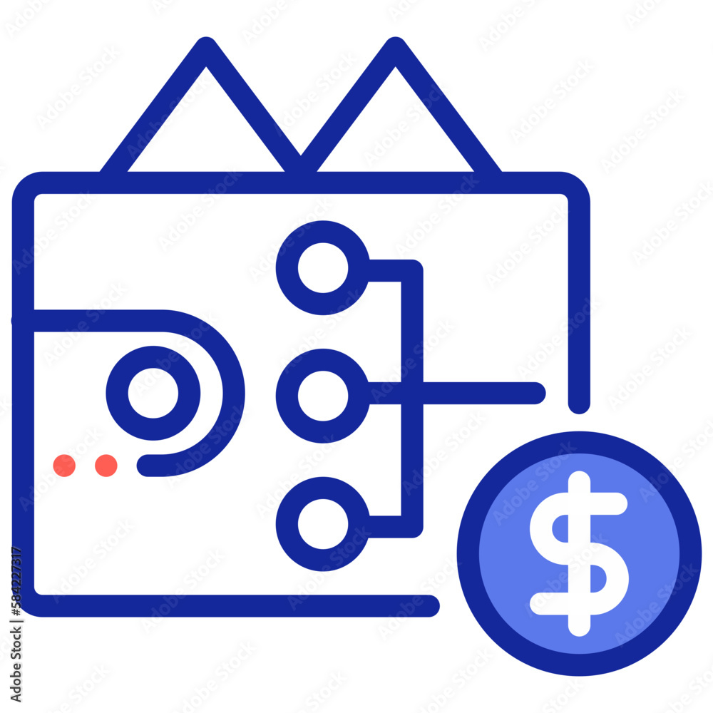 Cryptocurrency and digital wallet security icon Cryptocurrency and digital wallet security icon