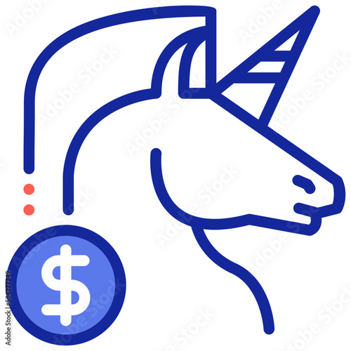 Startup and entrepreneurship growth concept icon