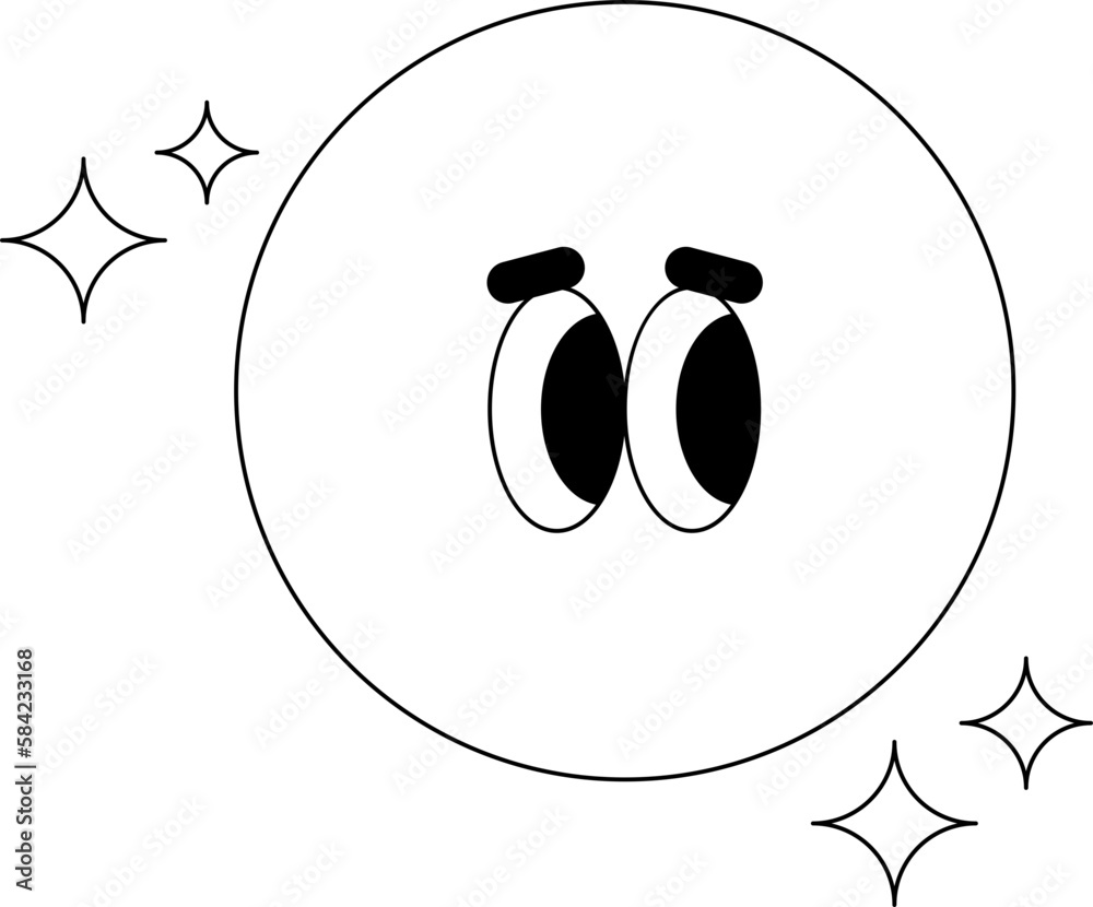 Cute cartoon planet illustration Cute cartoon planet illustration