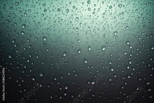 Pale Mint With Drops On Black Gradient Background. Generative AI