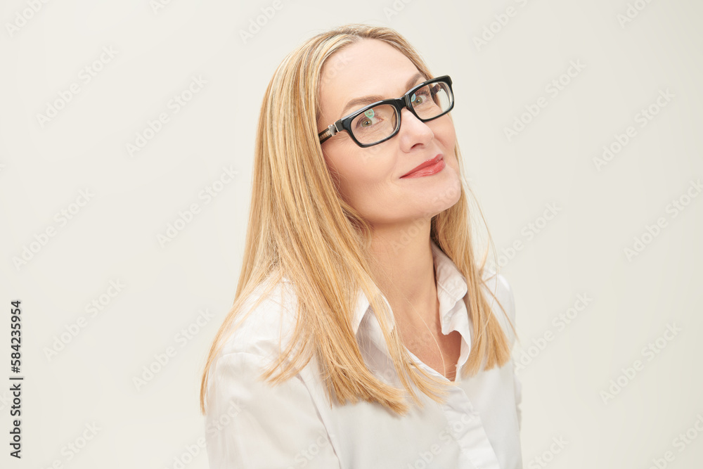 elegant lady in glasses elegant lady in glasses