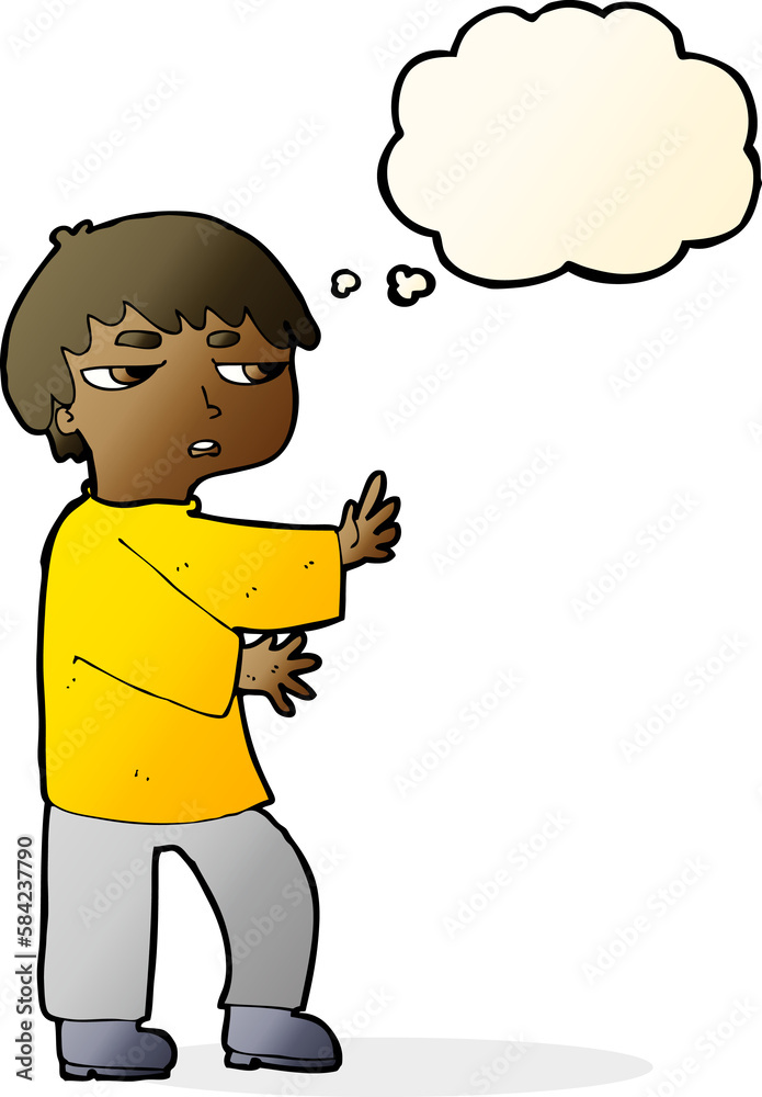 cartoon man gesturing with thought bubble cartoon man gesturing with thought bubble