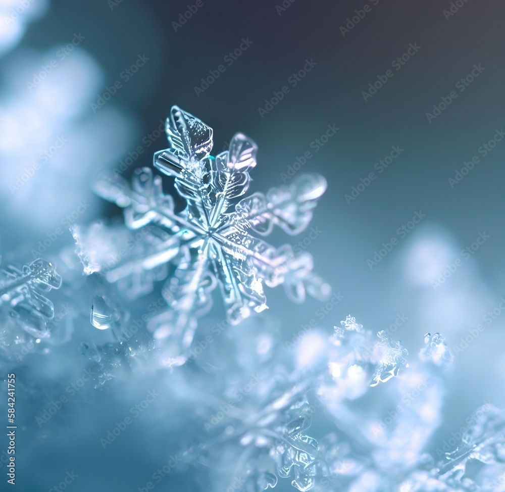 macro close up of snowflakes macro close up of snowflakes