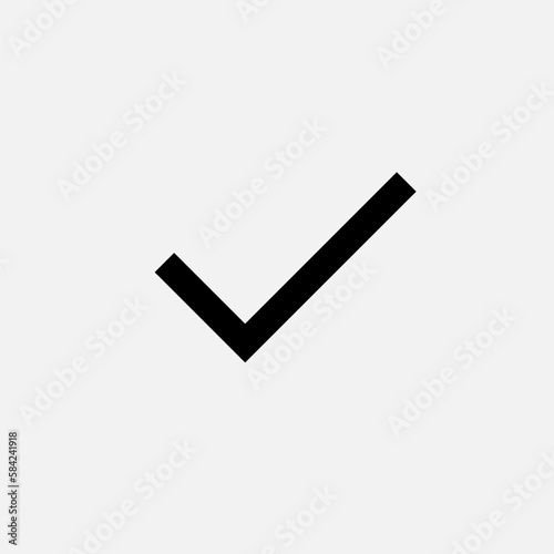 Checkmark Icon - Vector, Sign and Symbol for Design, Presentation, Website or Apps Elements. 