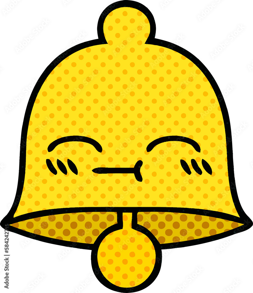 comic book style cartoon bell comic book style cartoon bell