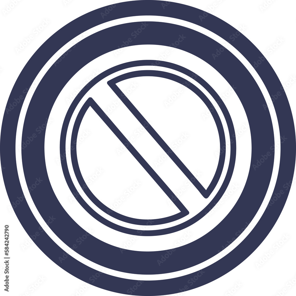 generic stop circular icon