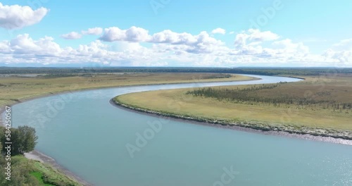 Wallpaper Mural Aerial footage of the Kenai River in Alaska Torontodigital.ca
