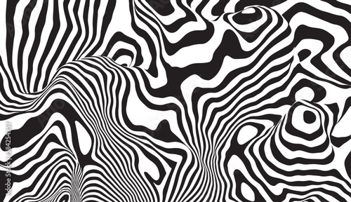 Monochrome pattern, curved ...