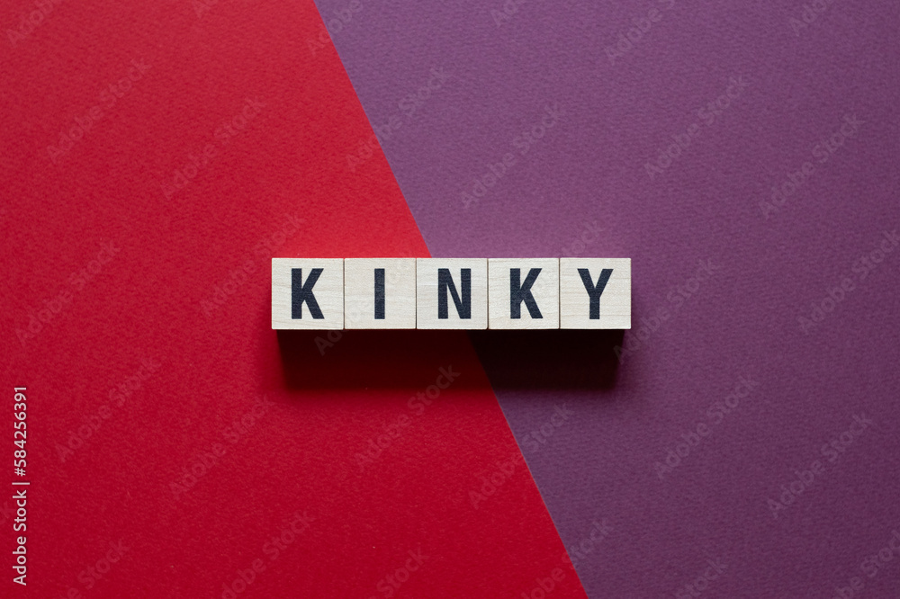Kinky - word concept on cubes