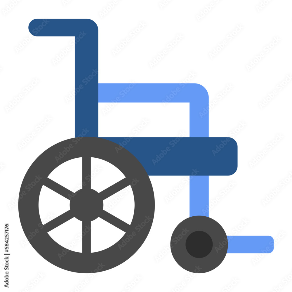 Wheelchair Flat Icon
