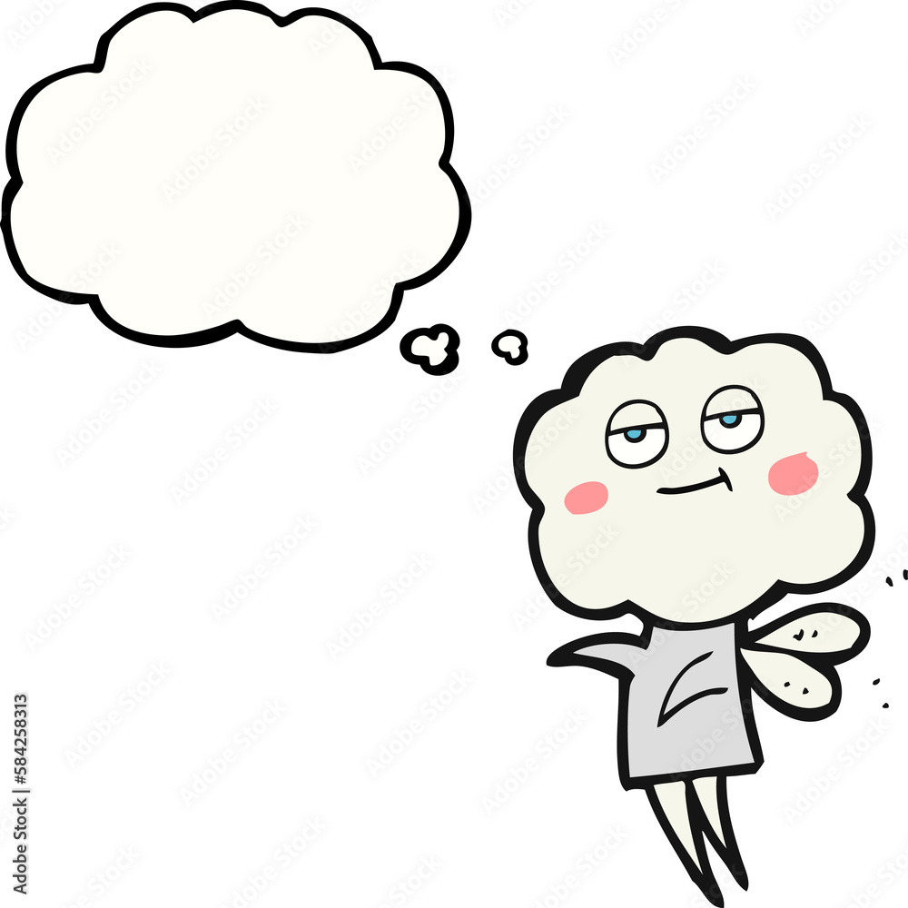 thought bubble cartoon cute cloud head imp thought bubble cartoon cute cloud head imp