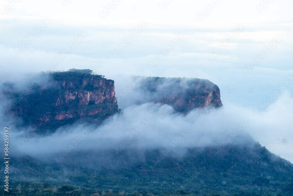 Fototapeta premium clouds over the mountain