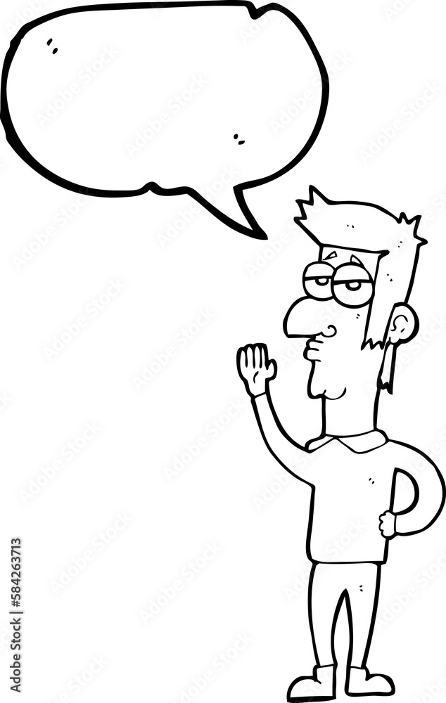 speech bubble cartoon man waving speech bubble cartoon man waving