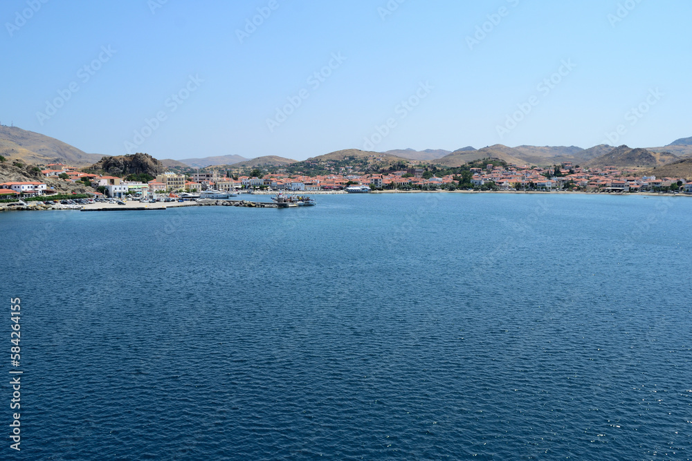 Fototapeta premium Myrina (Mirina), Lemnos (Limnos), Greece, Aegean Sea