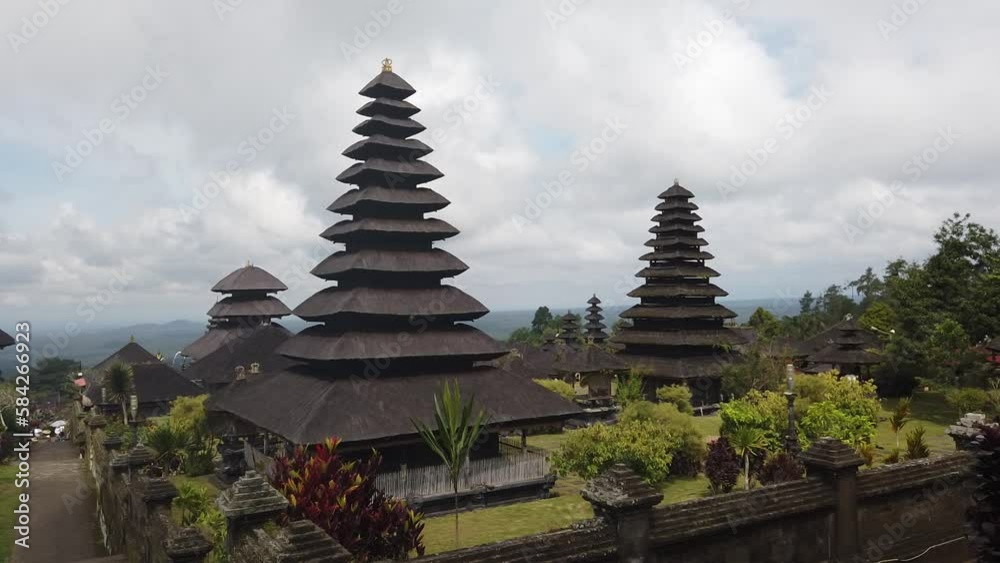 Mother Temple of Besakih Bali Indonesia Beautiful View of Balinese Pyramidal Architecture, Karangasem Area, Indonesia Mother Temple of Besakih Bali Indonesia Beautiful View of Balinese Pyramidal Architecture, Karangasem Area, Indonesia