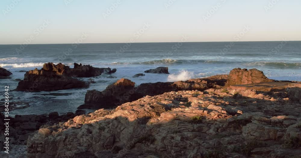 A deserted rocky beach by the Atlantic. A deserted rocky beach by the Atlantic.