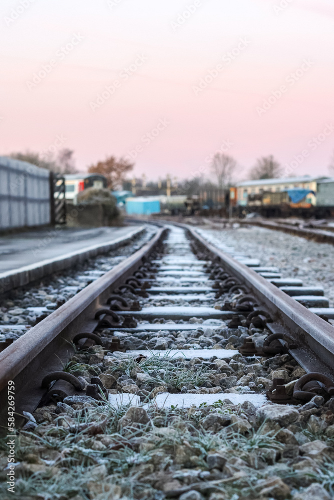 Frosty Railway Tracks