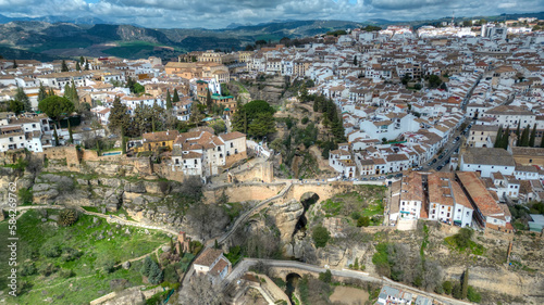 Fotografia vista de la ciudad monumental de Ronda en la provincia de Málaga, España