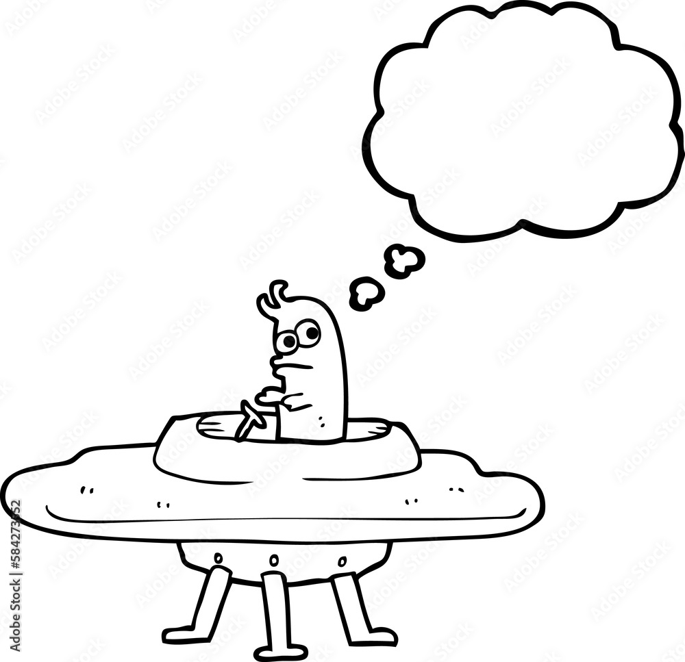 thought bubble cartoon flying saucer thought bubble cartoon flying saucer