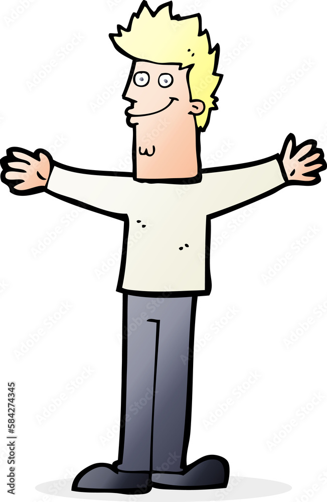 cartoon happy man cartoon happy man