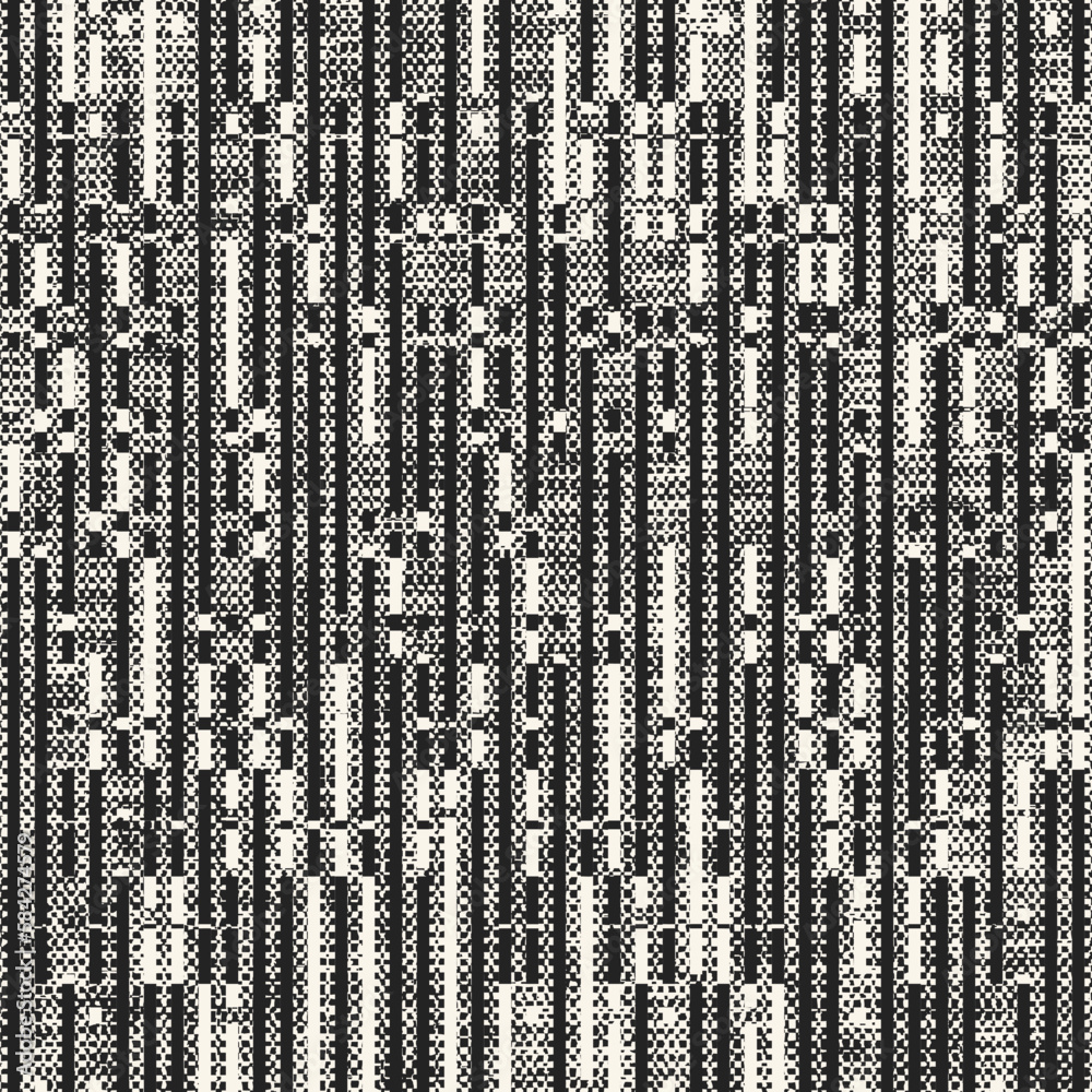 Monochrome Canvas Textured Broken Striped Pattern Monochrome Canvas Textured Broken Striped Pattern