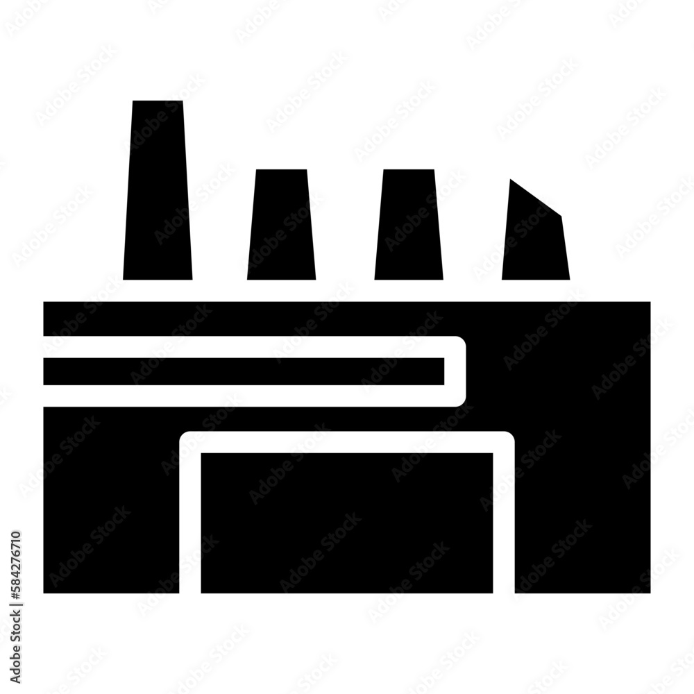nuclear power plant glyph nuclear power plant glyph