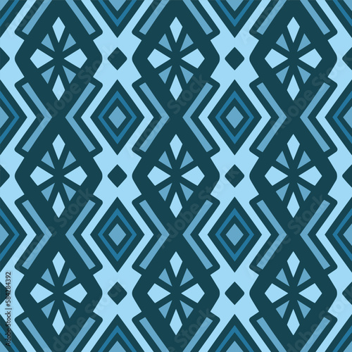 Chevron Seamless Pattern with Tribal Shape. Designed in Ikat, Aztec, Folk, Motif, Luxury Arabic Style. Ideal for Fabric Garment, Ceramics, Wallpaper. Vector Illustration.