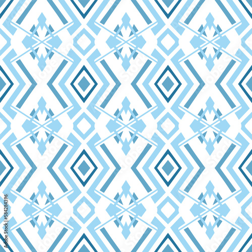 Chevron Seamless Pattern with Tribal Shape. Designed in Ikat, Aztec, Folk, Motif, Luxury Arabic Style. Ideal for Fabric Garment, Ceramics, Wallpaper. Vector Illustration.