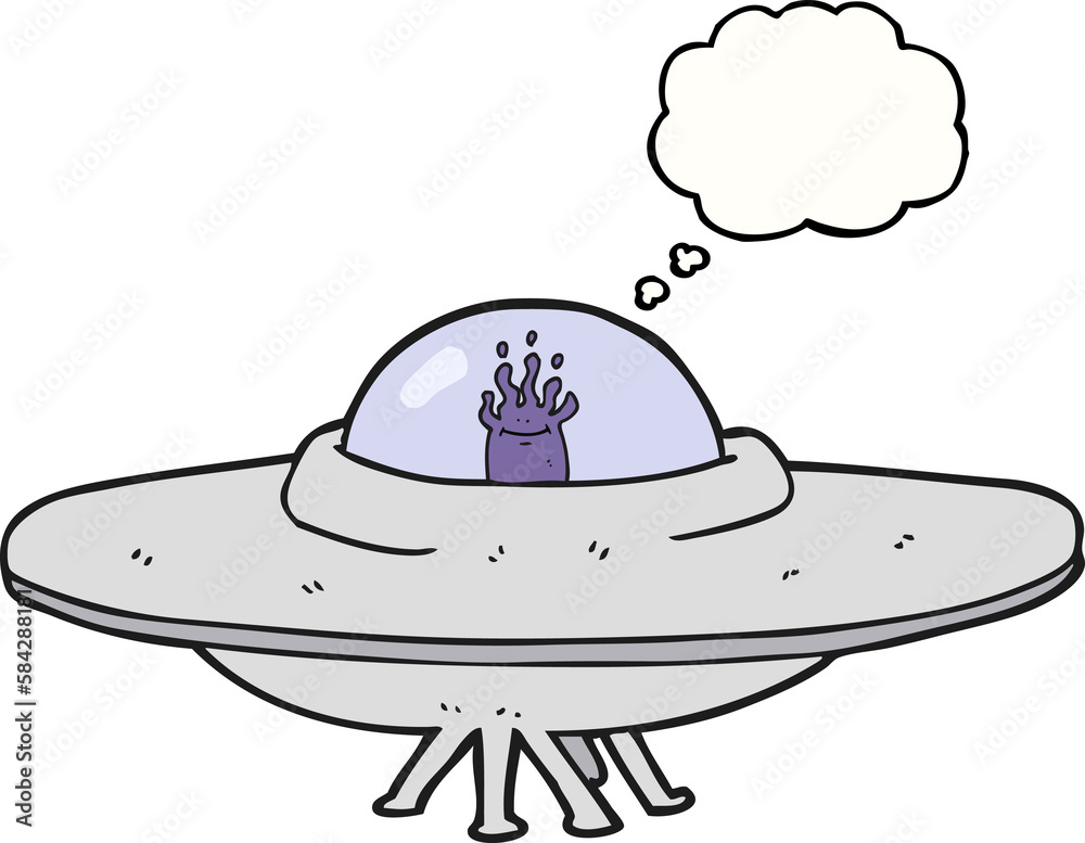 thought bubble cartoon flying saucer thought bubble cartoon flying saucer