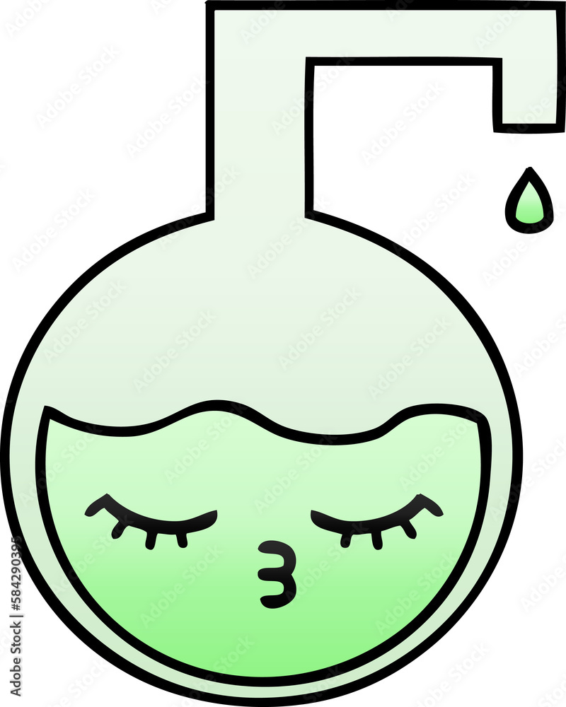 gradient shaded cartoon science experiment gradient shaded cartoon science experiment
