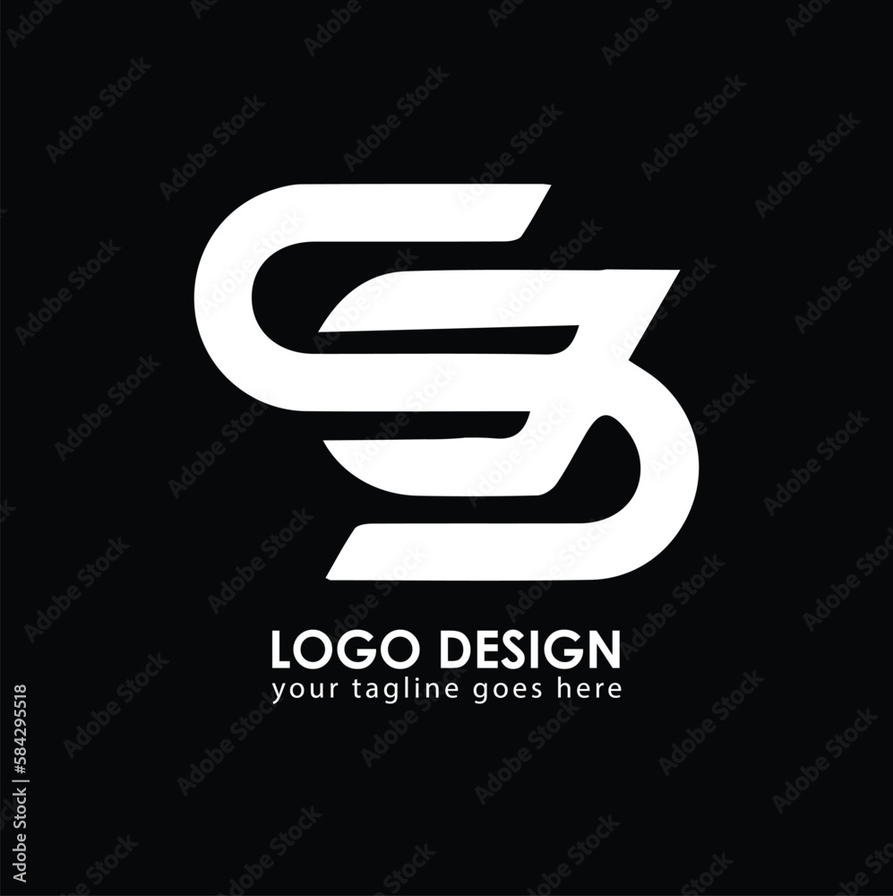 SD SB Logo Design, Creative Minimal Letter SB SD Monogram Stock Vector
