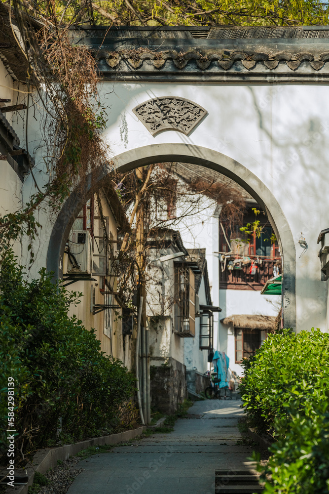 Fototapeta premium old alley in the town