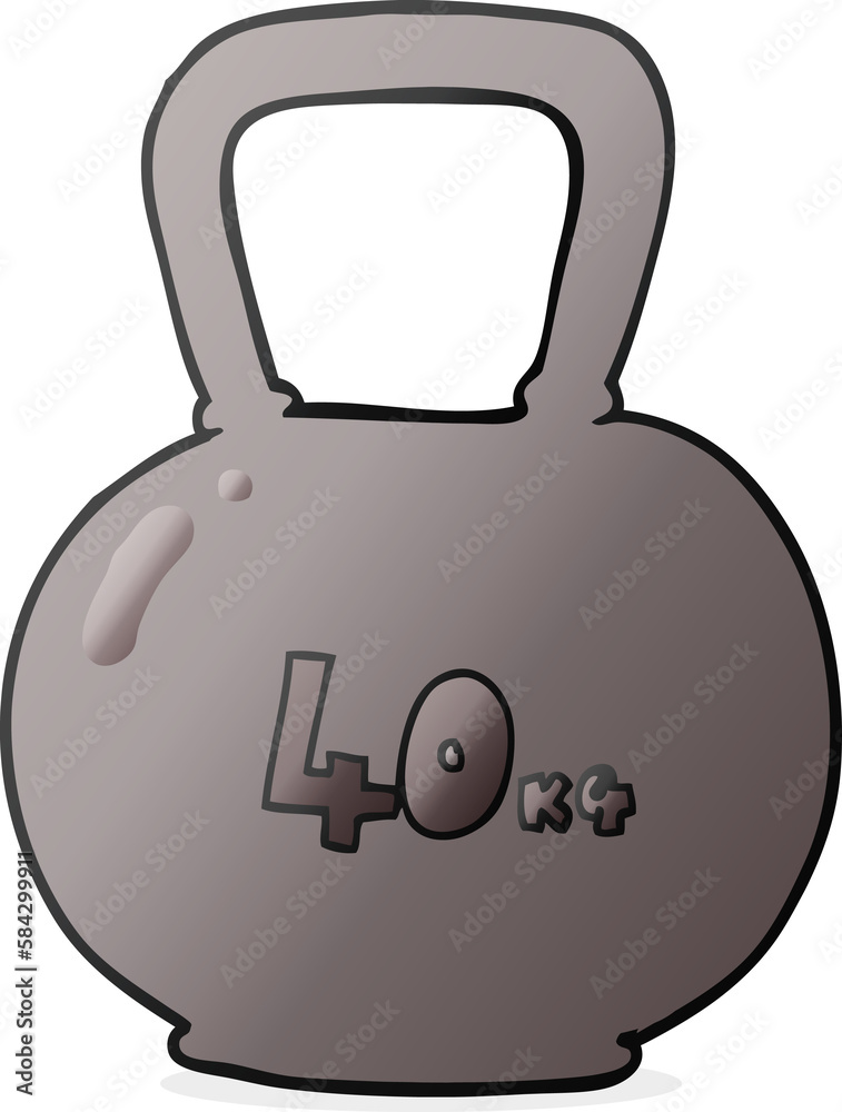 cartoon 40kg kettle bell weight cartoon 40kg kettle bell weight