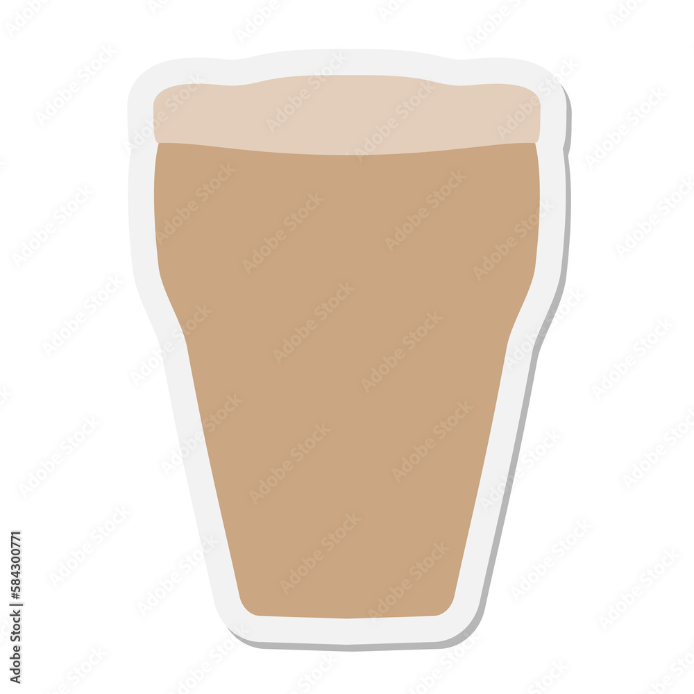glass of beer sticker glass of beer sticker