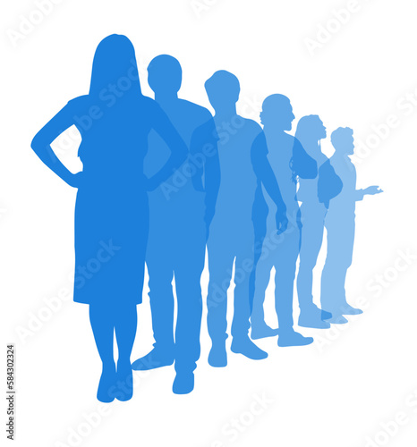 group of people vector icon isolated on a white background business team 
